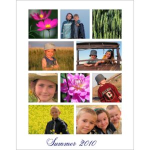 8 x 10 Collage with 10 images