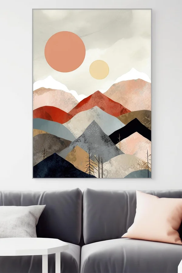 Framed artwork display example 3