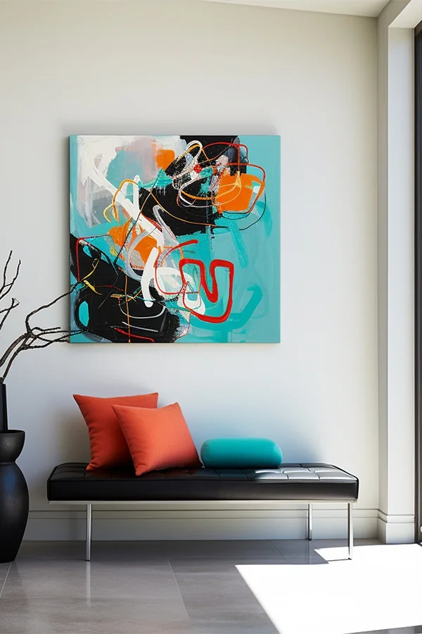 Framed artwork display example 6